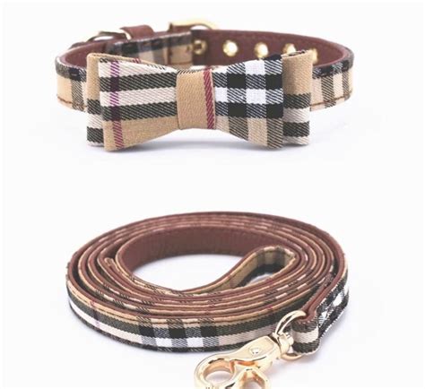 burberry dog collar and leash